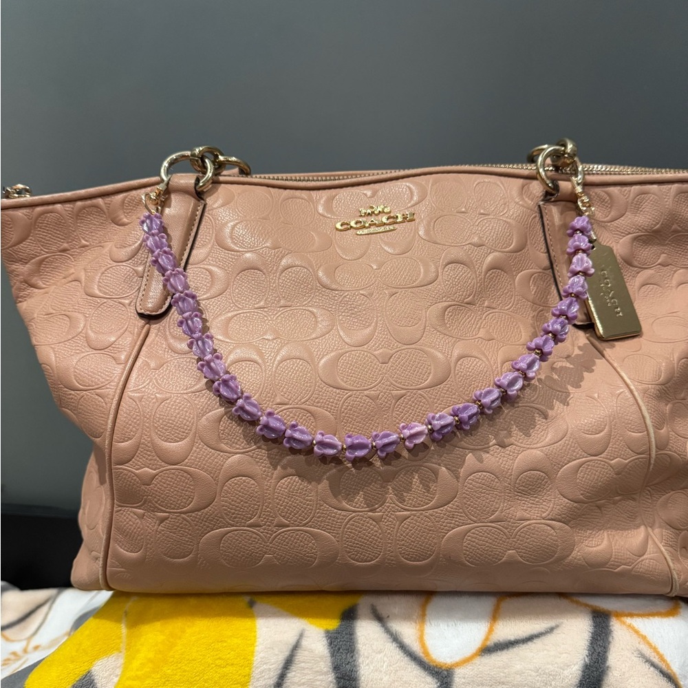 Purple Crown flower Bag lei